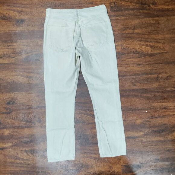 AGOLDE x REVOLVE Remy Twee High Waisted Button Fly Straight Jeans Cream US 30 - Picture 5 of 15